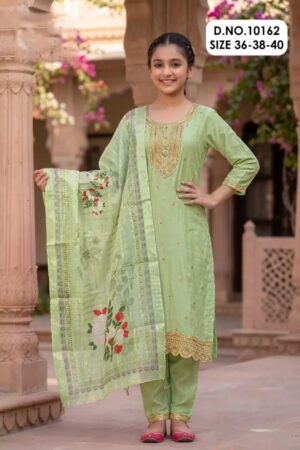 Nandita 10162 And 64 Silk Kids Kurti Set Wholesale Price Rehmat Boutique