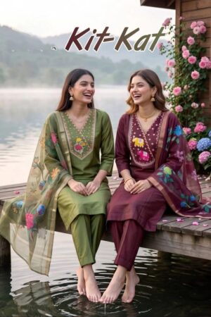 Kit Kat 1 Roman Silk Kurti With Bottom Dupatta Under 500 Rehmat Boutique