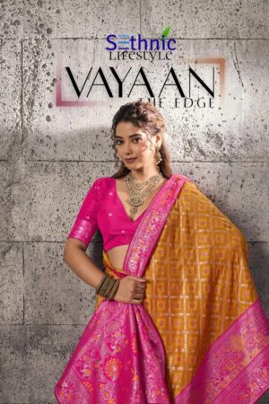Sethnic Vayaan Banarasi Silk Zari Work Saree Collection Rehmat Boutique