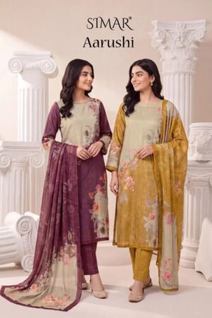 Glossy Simar Aarushi Viscose Organza Embroidered Salwar Kameez Rehmat Boutique