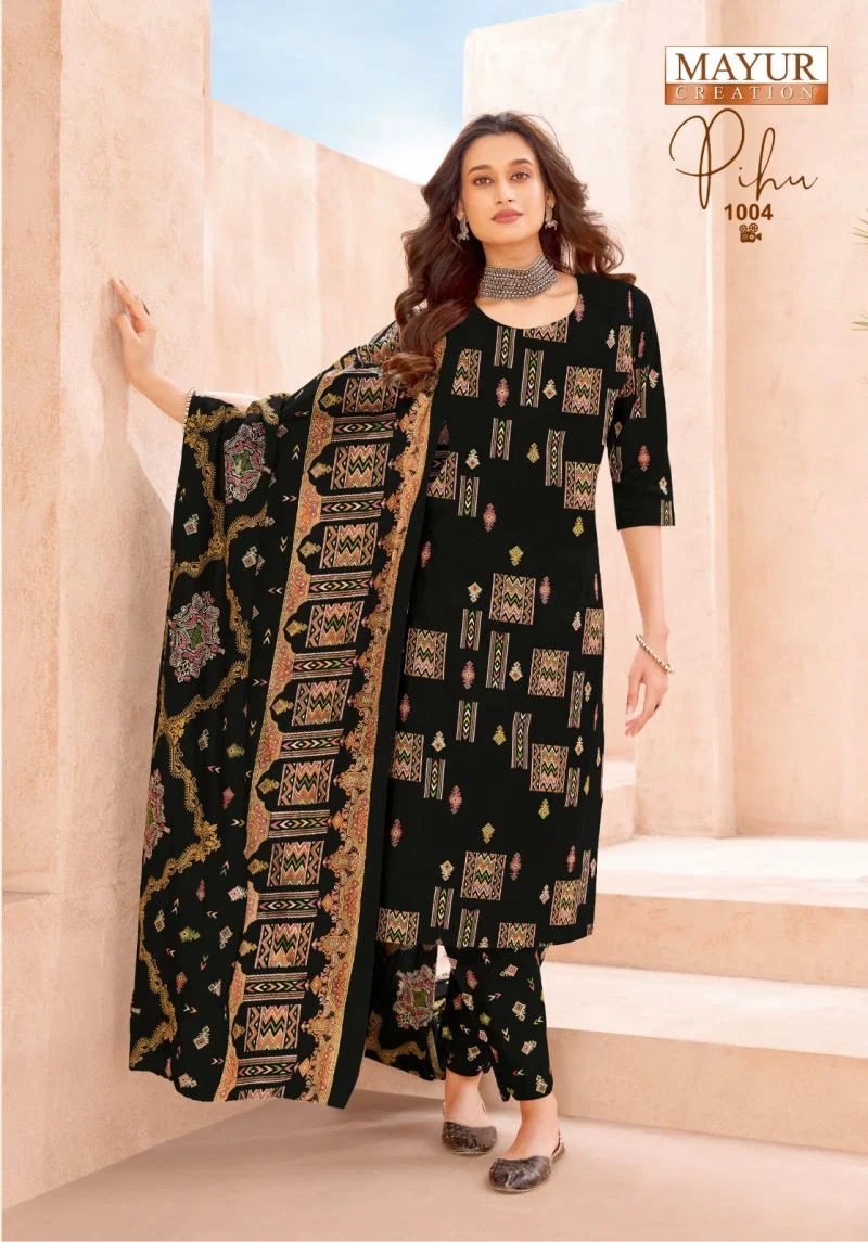 20260701034619.1782804104119348322 Mayur Pihu D No 1001 To 10 Printed Cotton Dress Material Rehmat Boutique Mayur Pihu D No 1001 To 10 Printed Cotton Dress Material Rehmat Boutique