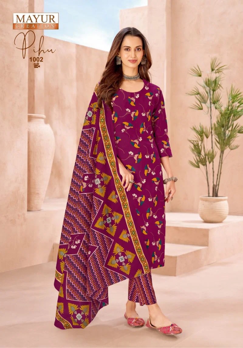 20260701034619.1782804107559239798 Mayur Pihu D No 1001 To 10 Printed Cotton Dress Material Rehmat Boutique Mayur Pihu D No 1001 To 10 Printed Cotton Dress Material Rehmat Boutique