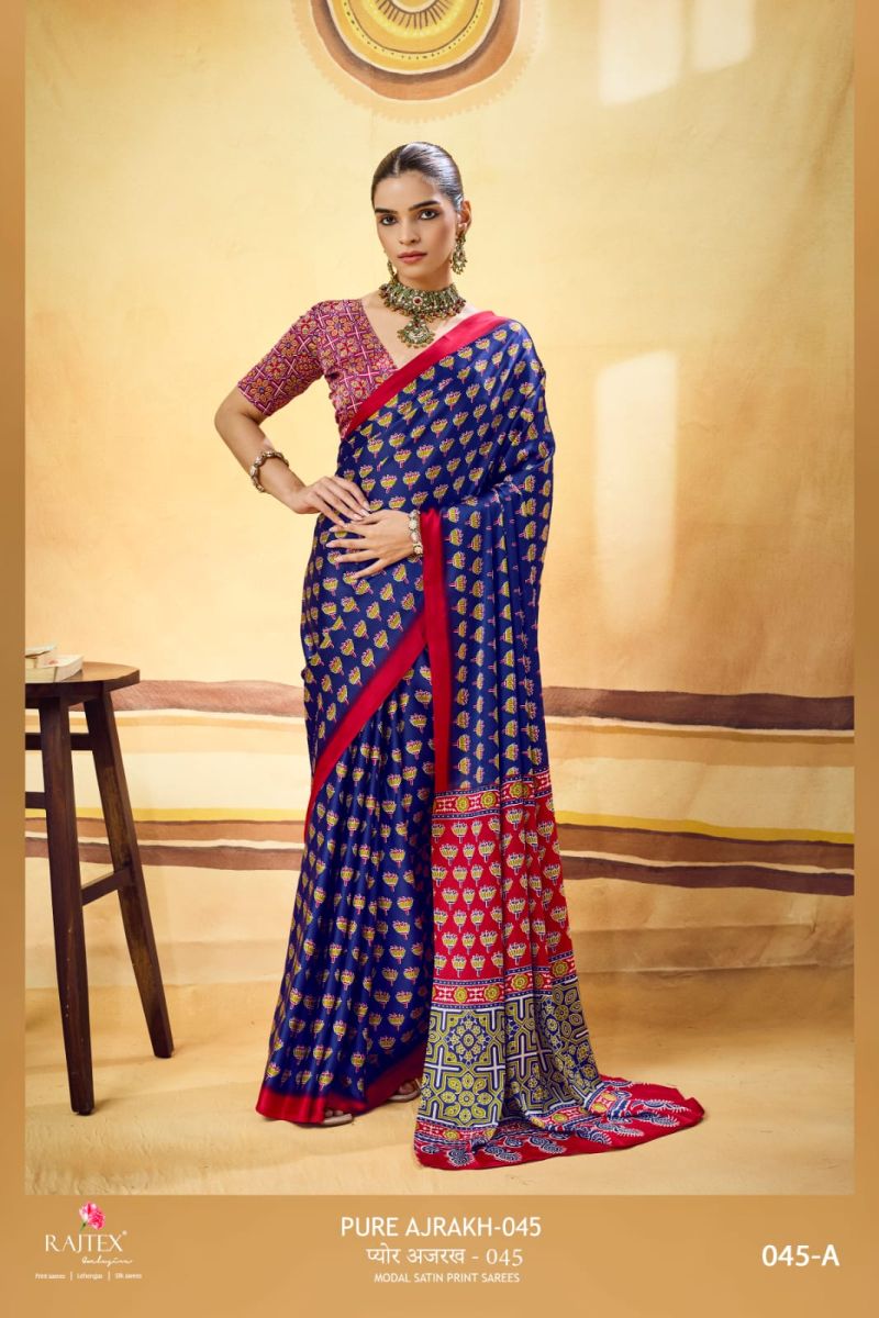 20260707045229.rajtex pure ajrakh 0451783320033136219857 Rajtex Pure Ajrakh 045 Ajrakh Printed Saree Collection Rehmat Boutique Rajtex Pure Ajrakh 045 Ajrakh Printed Saree Collection Rehmat Boutique