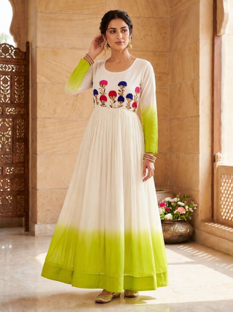 20260718043150.1784209556265979229 Ka 1263 Star Georgette Thread Work Gown Collection Rehmat Boutique Ka 1263 Star Georgette Thread Work Gown Collection Rehmat Boutique