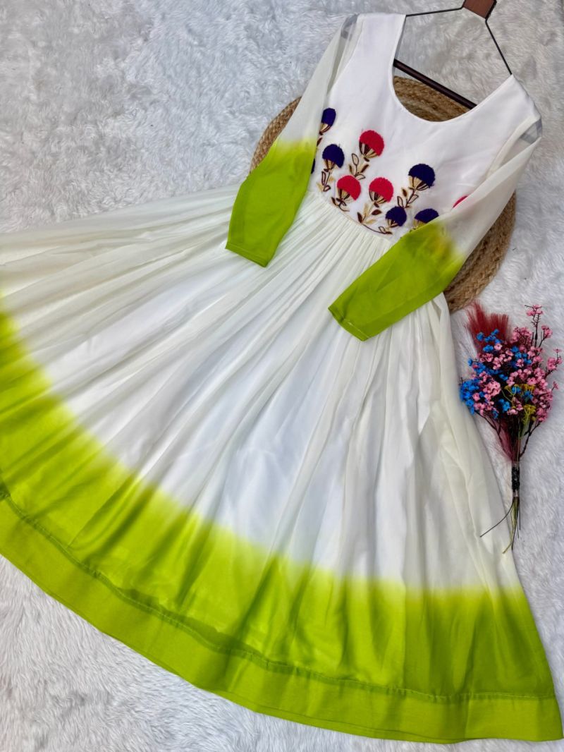 20260718043150.1784209561920938179 Ka 1263 Star Georgette Thread Work Gown Collection Rehmat Boutique Ka 1263 Star Georgette Thread Work Gown Collection Rehmat Boutique