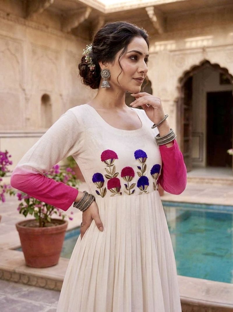 20260718043150.17842095931002006103 Ka 1263 Star Georgette Thread Work Gown Collection Rehmat Boutique Ka 1263 Star Georgette Thread Work Gown Collection Rehmat Boutique