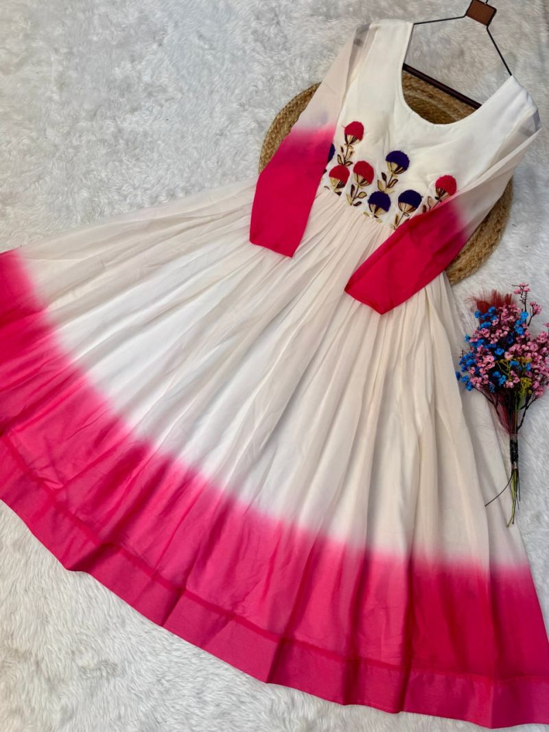 20260718043150.1784209598493531073 Ka 1263 Star Georgette Thread Work Gown Collection Rehmat Boutique Ka 1263 Star Georgette Thread Work Gown Collection Rehmat Boutique
