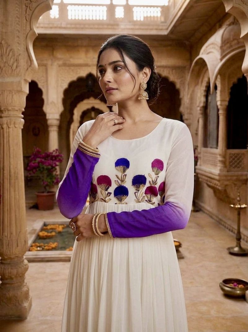 20260718043150.17842096111329466216 Ka 1263 Star Georgette Thread Work Gown Collection Rehmat Boutique Ka 1263 Star Georgette Thread Work Gown Collection Rehmat Boutique