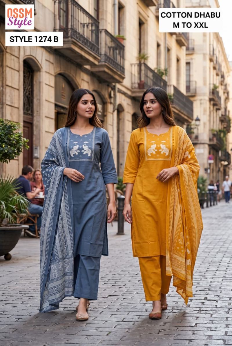 20260718134102.ossm style 12741784366680321177698 Ossm Style 1274 Dhabu Cotton Kurti With Bottom Dupatta Rehmat Boutique Ossm Style 1274 Dhabu Cotton Kurti With Bottom Dupatta Rehmat Boutique