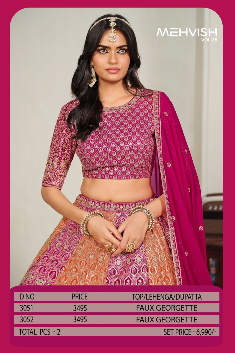 20260720153448.mehvish vol 351784543365363683697 Mehvish Vol 35 Faux Georgette Embroidered Lehenga Choli Rehmat Boutique Mehvish Vol 35 Faux Georgette Embroidered Lehenga Choli Rehmat Boutique